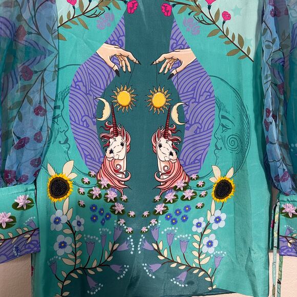 Limerick By Abirr N' Nanki, Statement Sleeve Dress, Fantasy, Tarot, size XL NWT - Picture 2 of 12